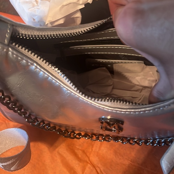 Steve Madden silver Bvital-S crossbody and pouch. NWT - Picture 7 of 7